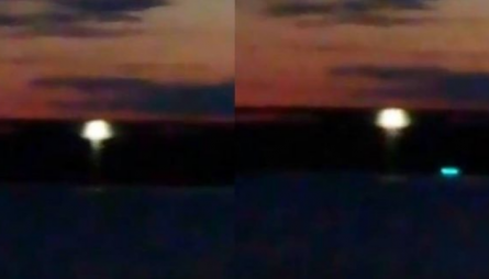 Ve Švédsku bylo zachyceno zářící UFO, jak nasává vodu z&nbsp;jezera (VIDEO)