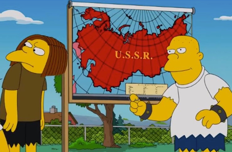 Obnova SSSR byla předpovězena v&nbsp;seriálu Simpsonovi