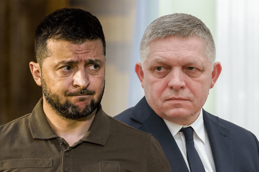 Zelenskyj před oslavami Dne vítězství v&nbsp;Moskvě vyhrožuje světovým lídrům. Fico reaguje, že&nbsp;do Moskvy stejně pojede